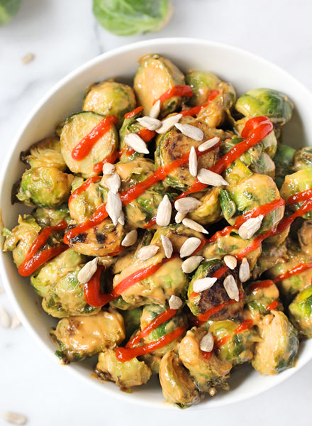 Crispy SunButter Brussels Sprouts