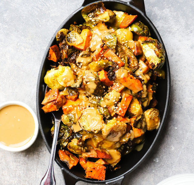 Roasted Vegetables & Sesame Sunflower Butter Dressing