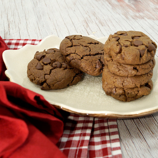 Flourless Double Chocolate SunButter Cookies